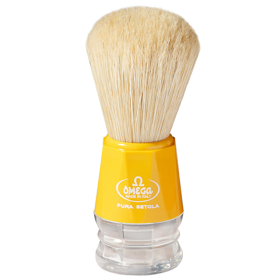 Omega Pennello Da Barba Manico Giallo