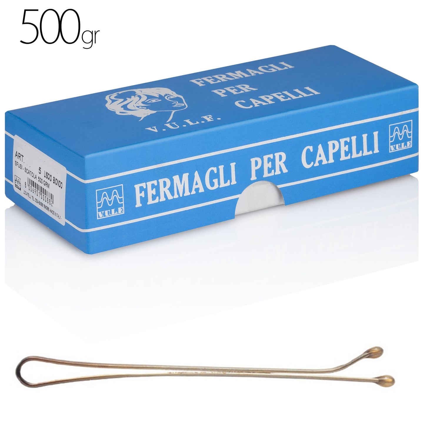 V.U.L.F. Forcine Per Capelli Strette 500gr Nere/Bionde Liscie