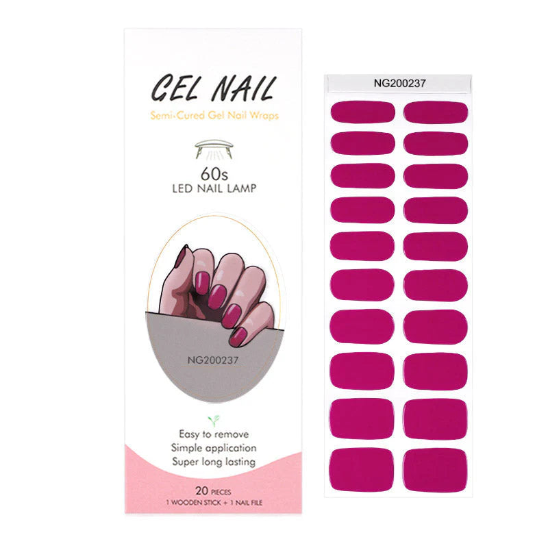 Yifa Gel Nail Unghie Colorate Applicazione Rapida 20pz