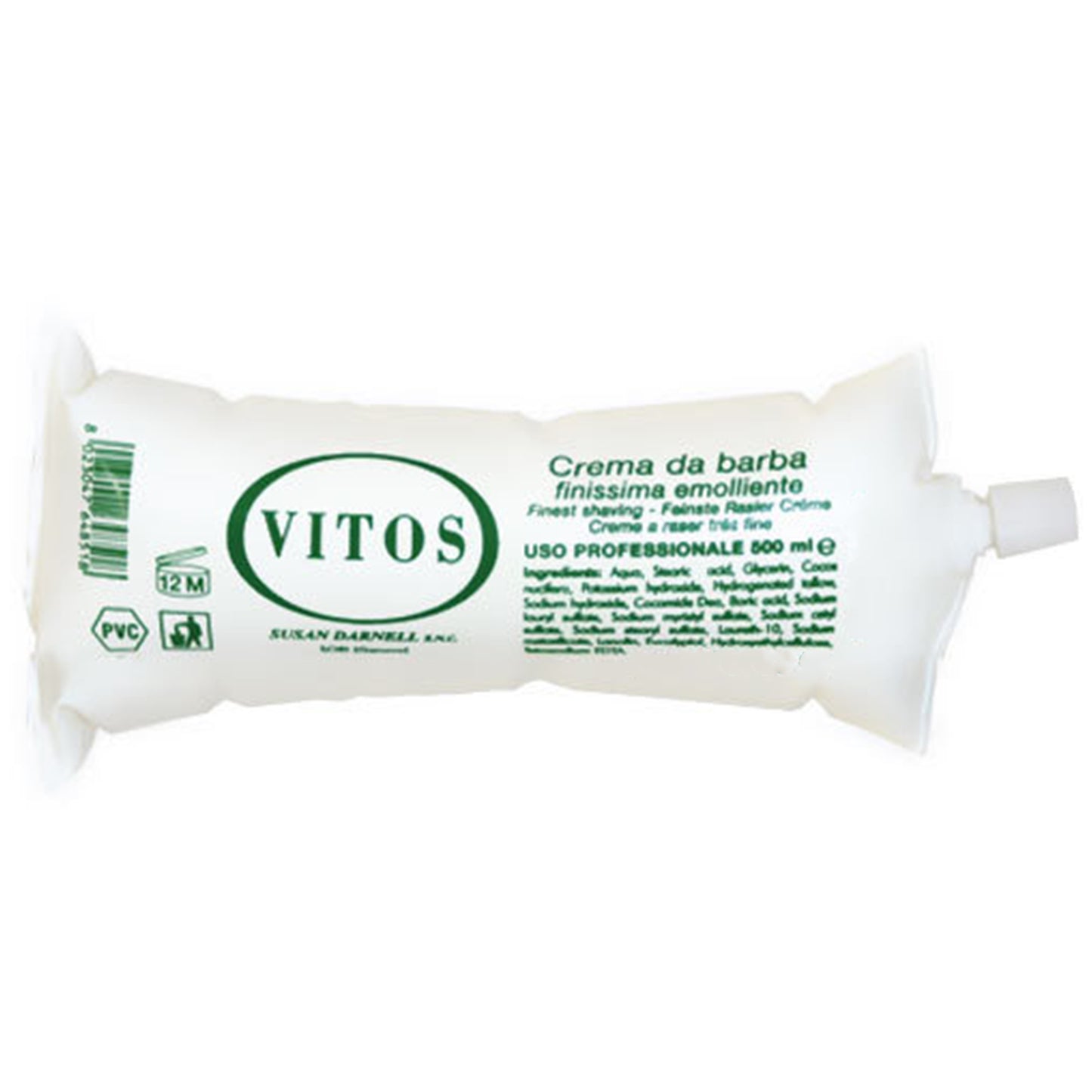 VITOS VESCICA CREMA RASATURA BARBA ALLA MENTA - 500ML