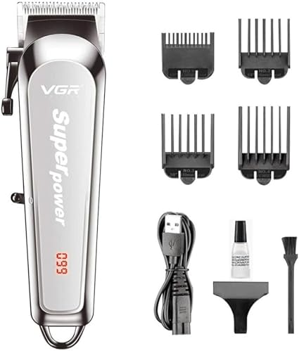 Vgr V-060 Tagliacapelli Senza Fili Regolabarba Uomo Batteria Ricaricabile