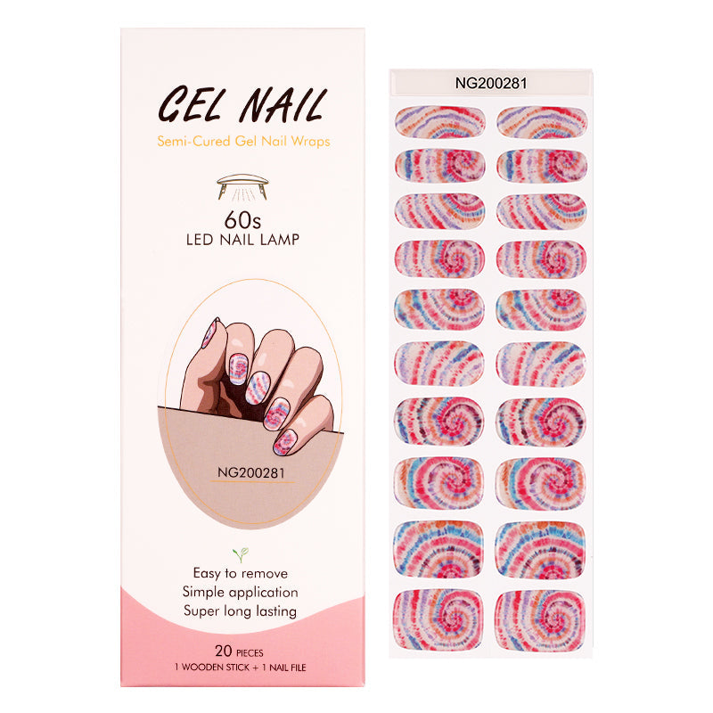 Yifa Gel Nail Unghie Colorate Applicazione Rapida 20pz