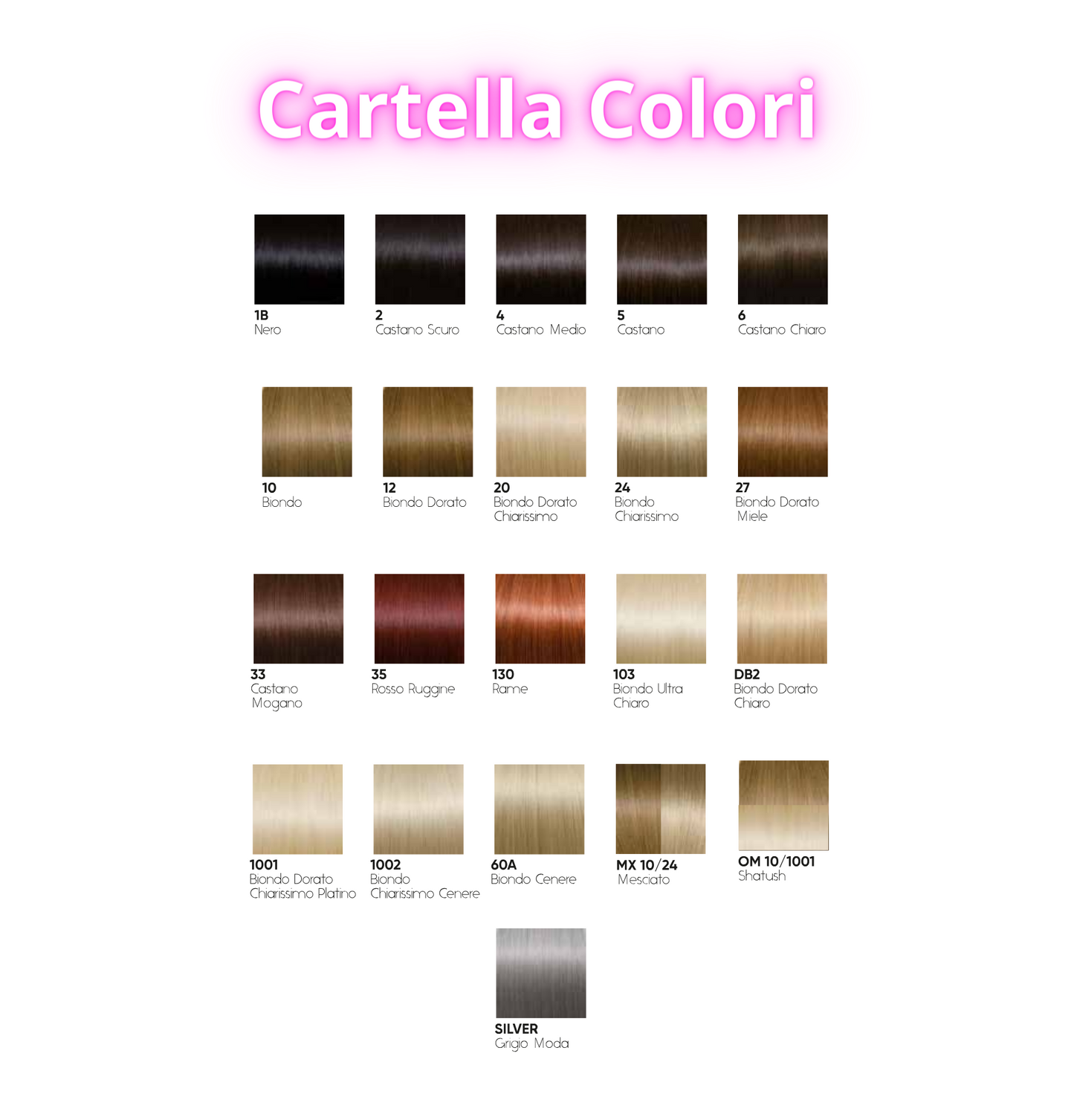 Effective Fasce Con Clip 100% Capelli Naturali