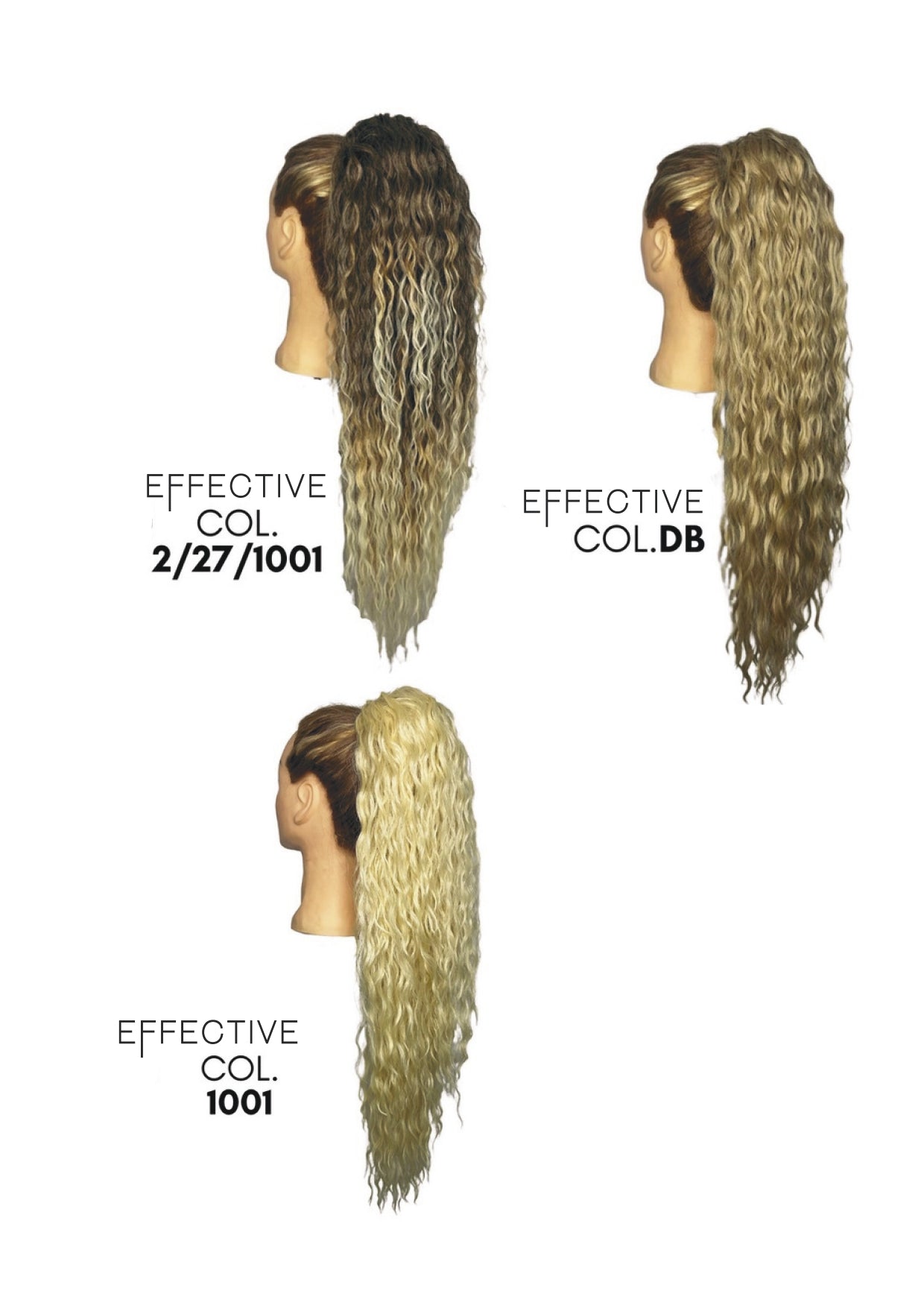 Effective Code Pony Coda Per Capelli XXL 70CM Sintetica Riccia