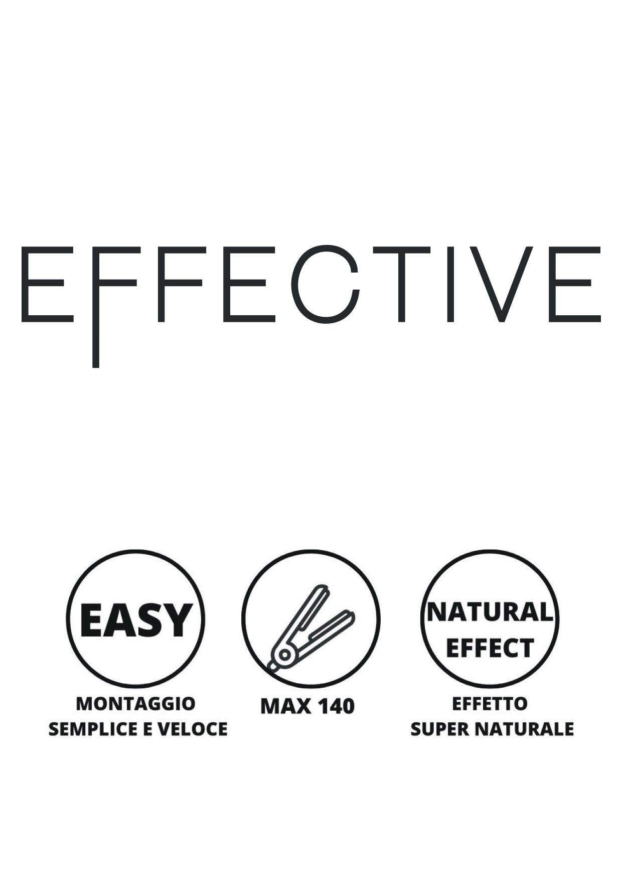 Effective Coda Per Capelli XXL 70CM Sintetica Ondulata