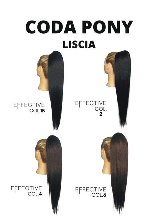 Effective Coda Per Capelli XXL 70CM Sintetica Liscia