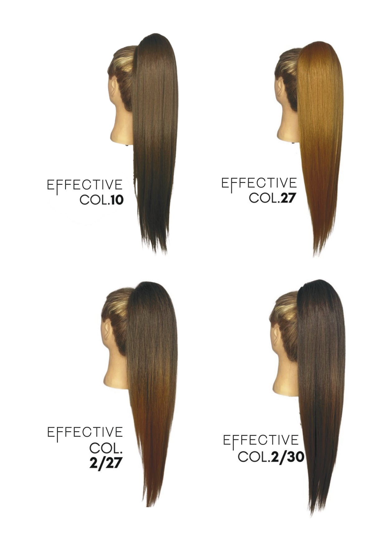 Effective Coda Per Capelli XXL 70CM Sintetica Liscia
