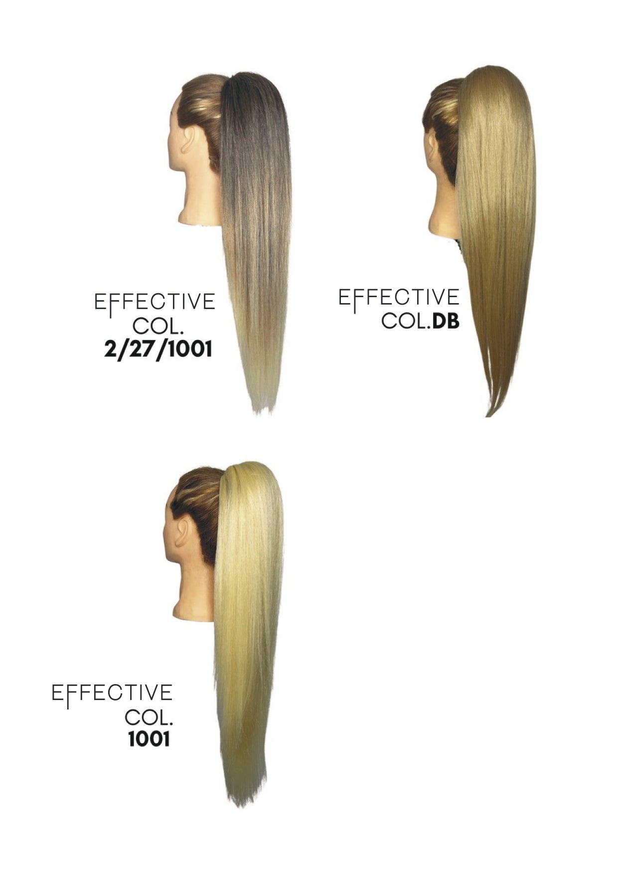 Effective Coda Per Capelli XXL 70CM Sintetica Liscia