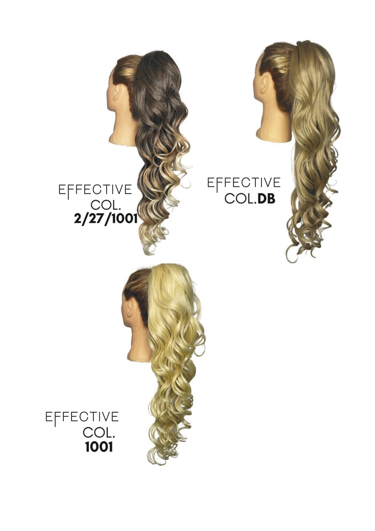 Effective Coda Per Capelli XXL 70CM Sintetica Ondulata