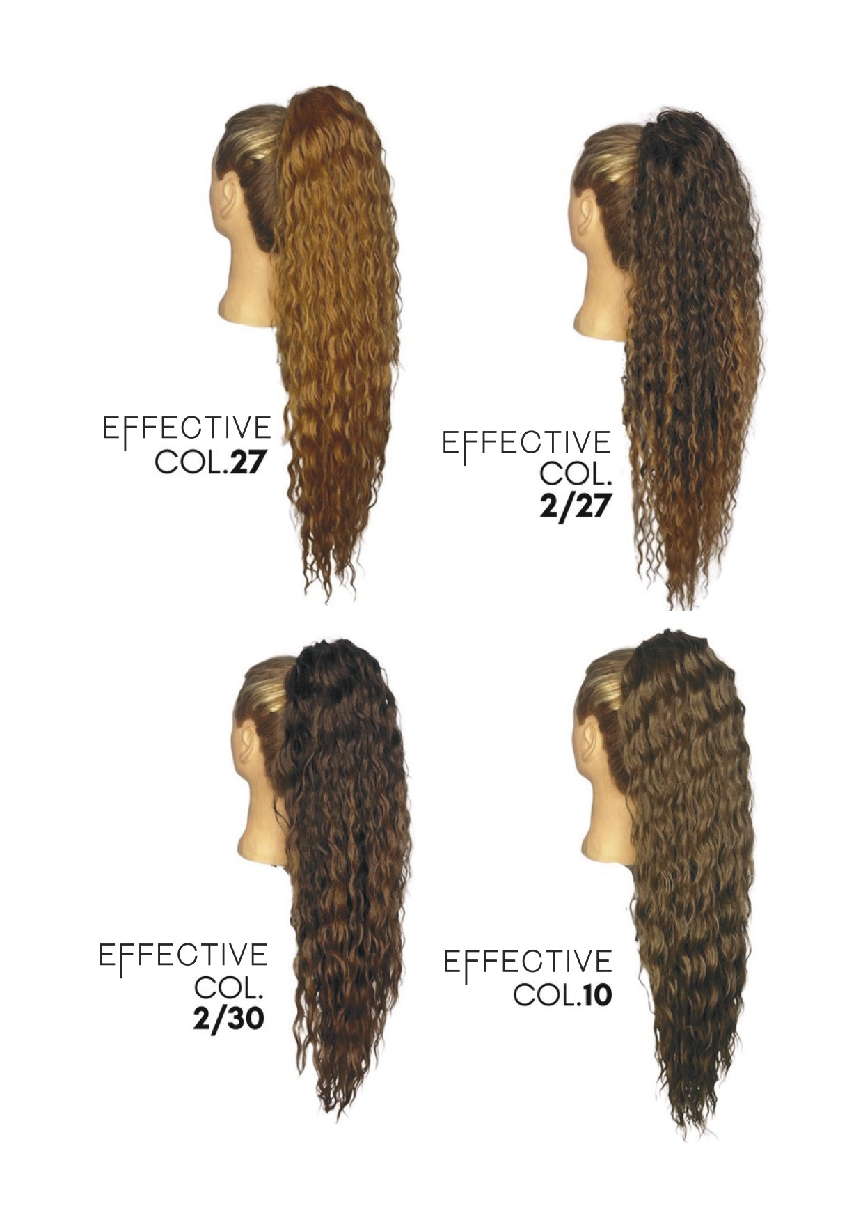 Effective Code Pony Coda Per Capelli XXL 70CM Sintetica Riccia