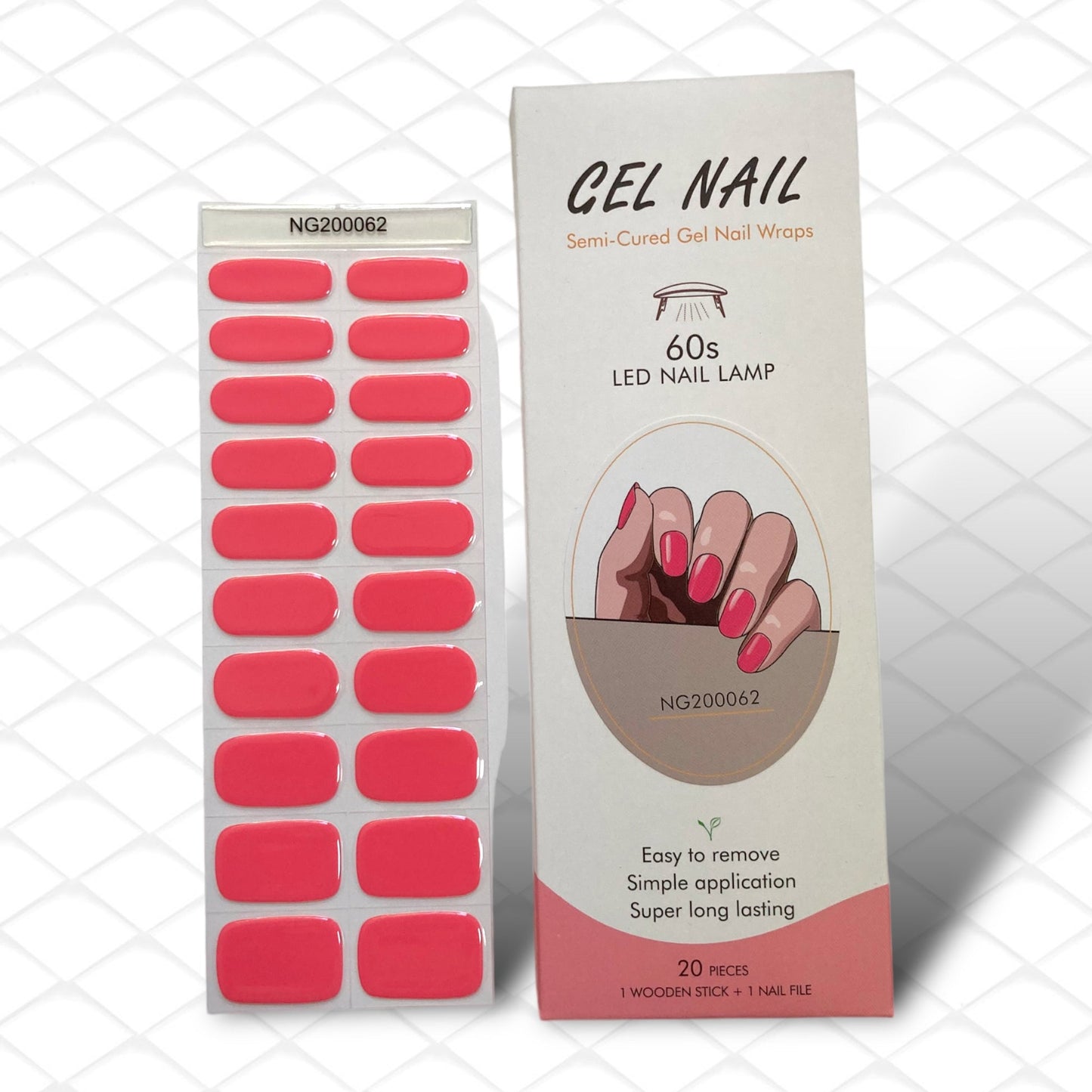 Yifa Gel Nail Unghie Colorate Applicazione Rapida 20pz