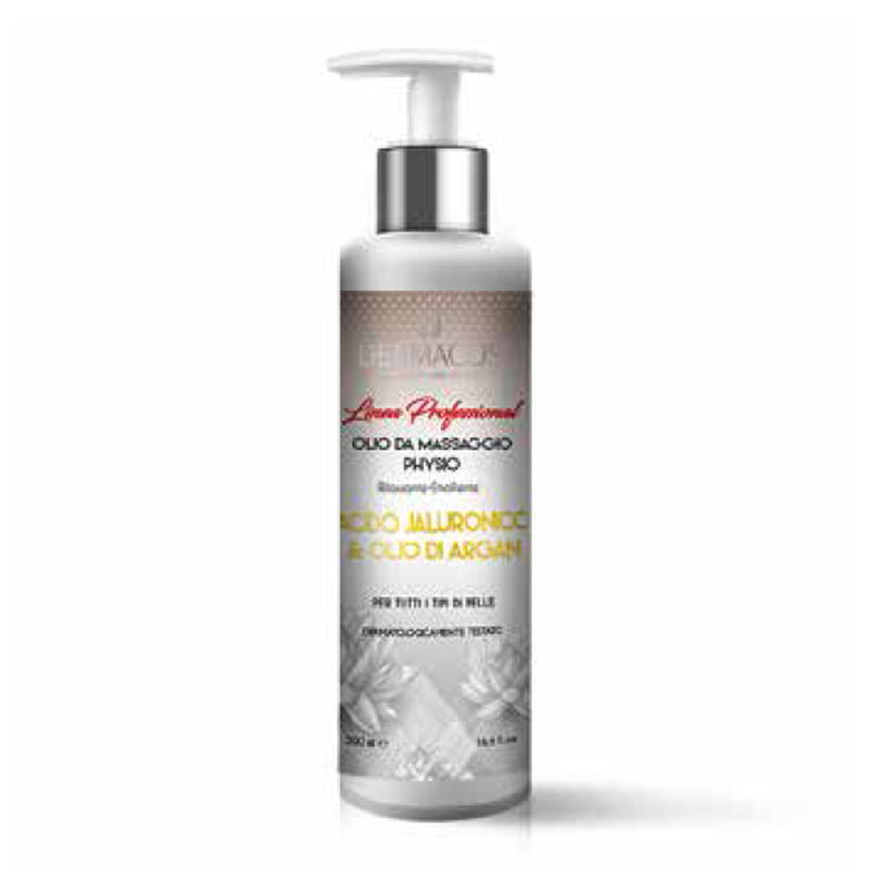 Dermacos Linea Professional Olio Da Massaggio Physio Acido Jaluronico & Olio Di Argan 500ml