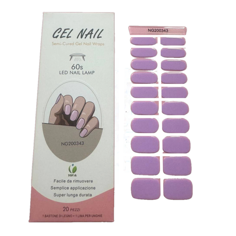 Yifa Gel Nail Unghie Colorate Applicazione Rapida 20pz