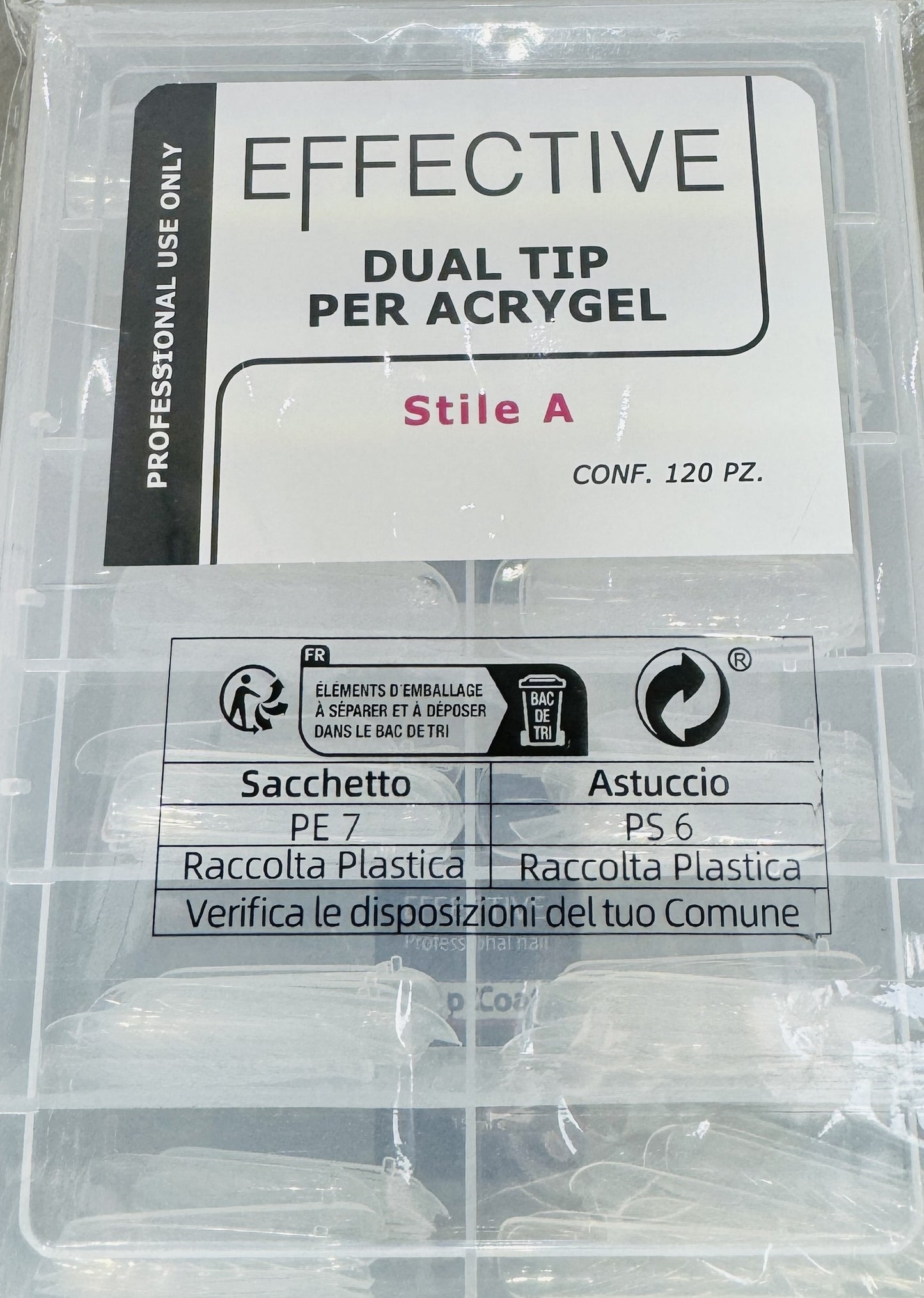 Effective Dual Tip Per Acrygel Stile A Conf. 120pz