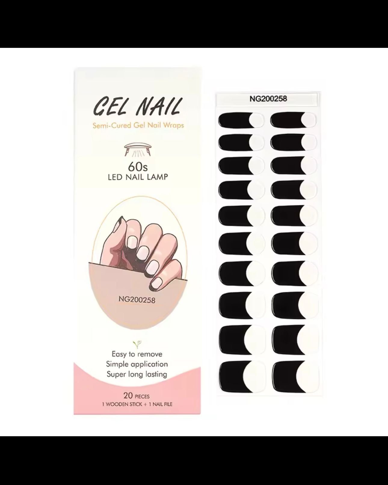Yifa Gel Nail Unghie Colorate Applicazione Rapida 20pz
