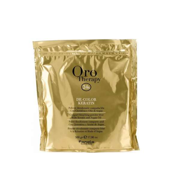 Fanola Oro Therapy De-Color Keratin Polvere Decolorante Compatta Blu 500gr