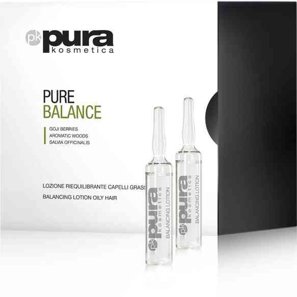 Pura Kosmetica Pure Balance Fiale Riequilibranti Capelli Grassi 12 x 6ml