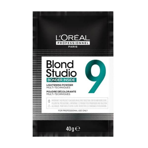 L'Oréal Professionnel decolorante Blond Studio 9 40g + Ossidante in crema 30 volumi 85ml