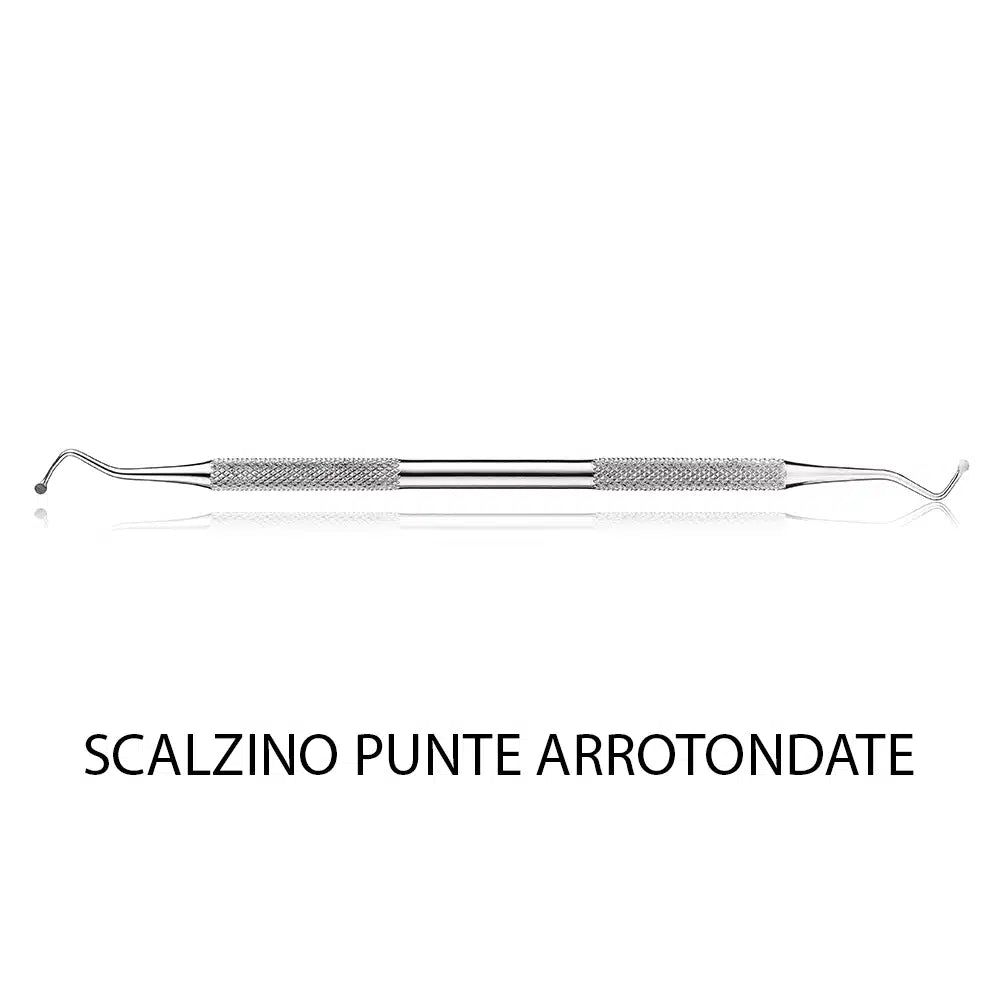 EFFECTIVE INOX SCALZINO PUNTE ARROTONDATE IN ACCIAIO PER MANICURE E PEDICURE
